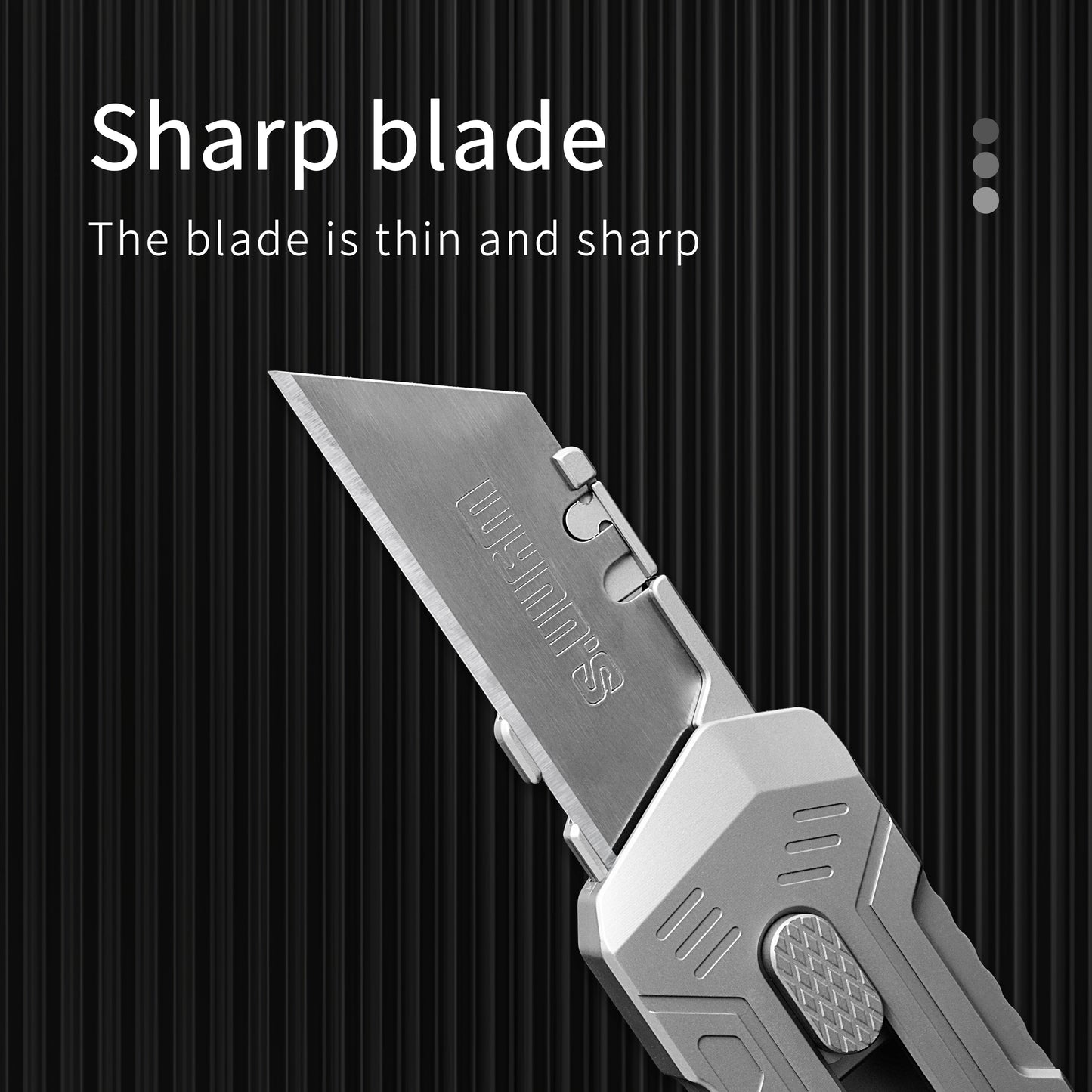Titanium alloy utility knife push-pull quick-change blade, ten pieces for free, suitable for blades