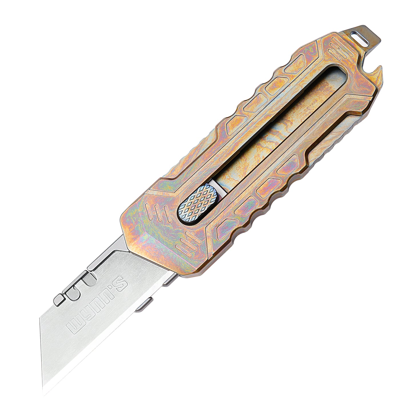 Titanium alloy utility knife push-pull quick-change blade, ten pieces for free, suitable for blades