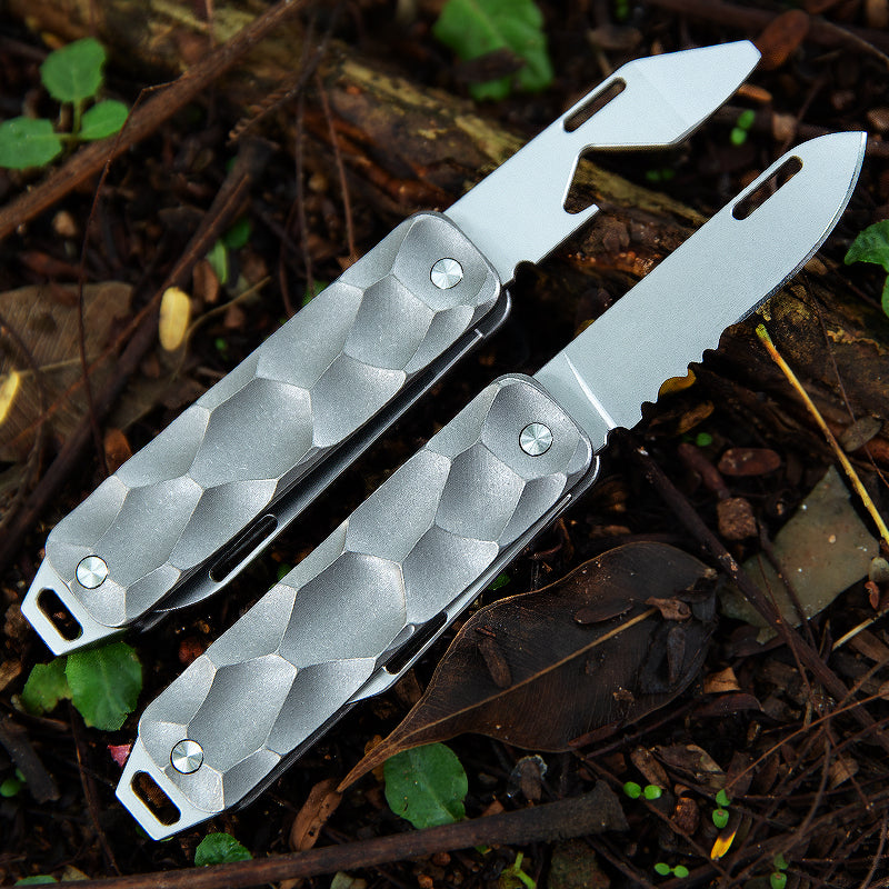 Titanium Alloy Folding Knife Multifunctional Folding Pocket Utility Knife Mini Best Selling Handmade