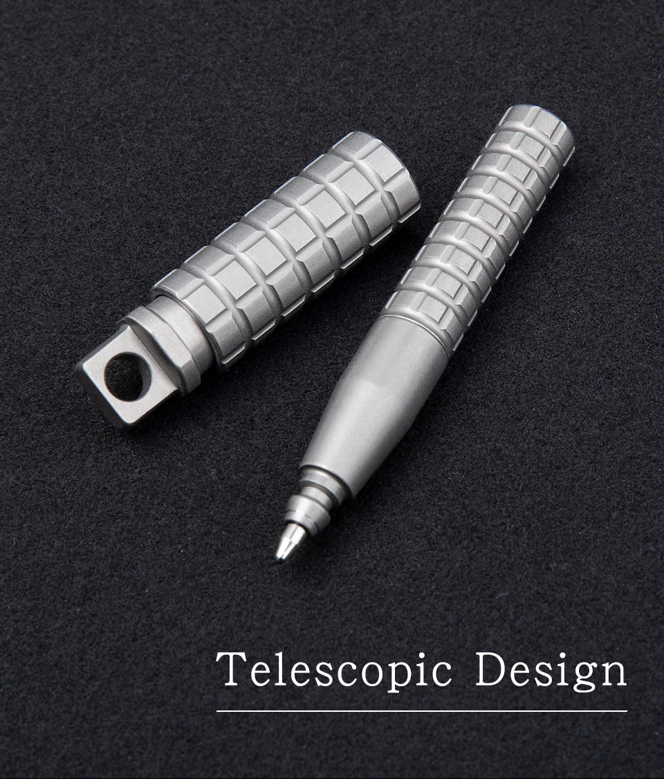 Titanium mini pocket pen Outdoor EDC portable tactical pen Keychain pen Self-defense portable neutral writing pen