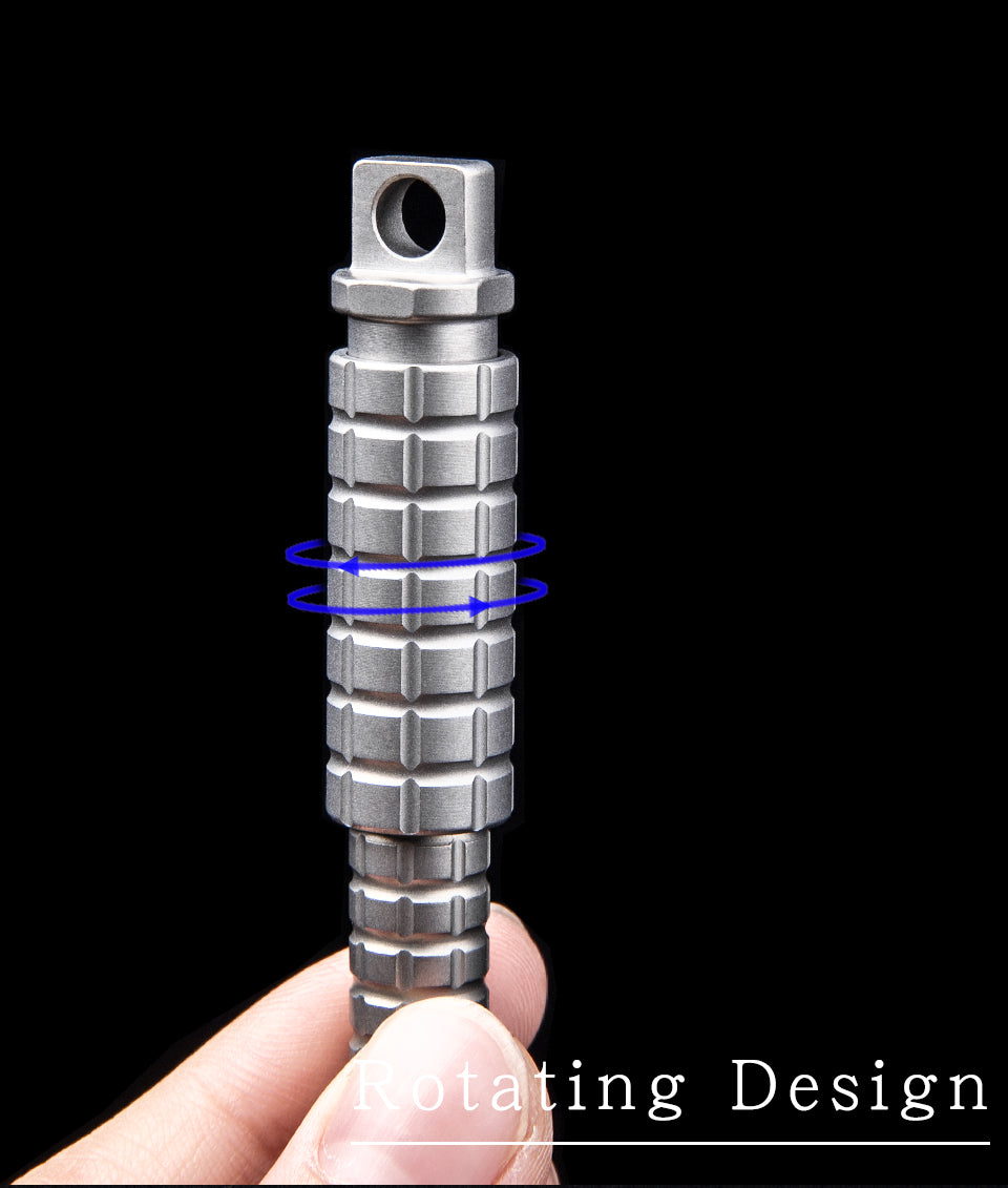 Titanium mini pocket pen Outdoor EDC portable tactical pen Keychain pen Self-defense portable neutral writing pen