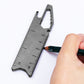 Titanium alloy utility knife multi-function crowbar combination portable edc portable tool paper cutter