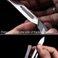 Titanium alloy folding utility knife holder bearing No. 60 Surgical carving knife Outdoor portable edc tool with you