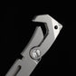 Outdoor titanium alloy multi-function tool Wrench crowbar bottle opener Box knife screwdriver seat self-defense equipment