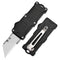TGZUO 5in Switch Knife - Quick-Change Blade, Aluminum Handle | TGFK43 Black