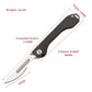 Carbon fiber Folding Pocket Knife Small EDC knife Utility for Outdoor Survival Camping #24 Replaceable Stainless steel Blades Box Cutter