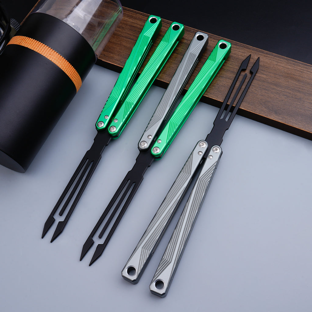 TGZUO 9.84" Professional Precision Practice Gear - Safe Cutter Precision Machined Aluminium Handle (Silvery Green)