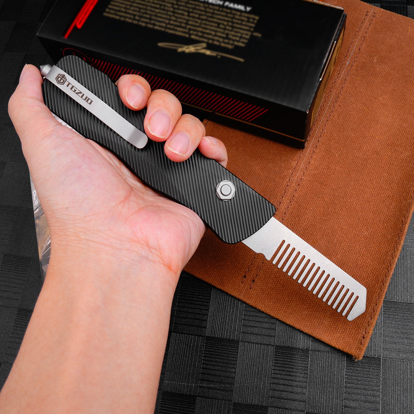 Aluminum alloy utility knife, replaceable blade, carry sharp tools with you, quick opening, free blade, free waterproof packaging box