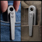 Titanium Pry Bar EDC Multi Function Wrench Pocket Tool with Clip Lanyard Hole