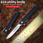 Folding pocket knife G10 Handle Mini EDC Keychain Scalpel Hunting knife Utility with 60 carbon steel blade