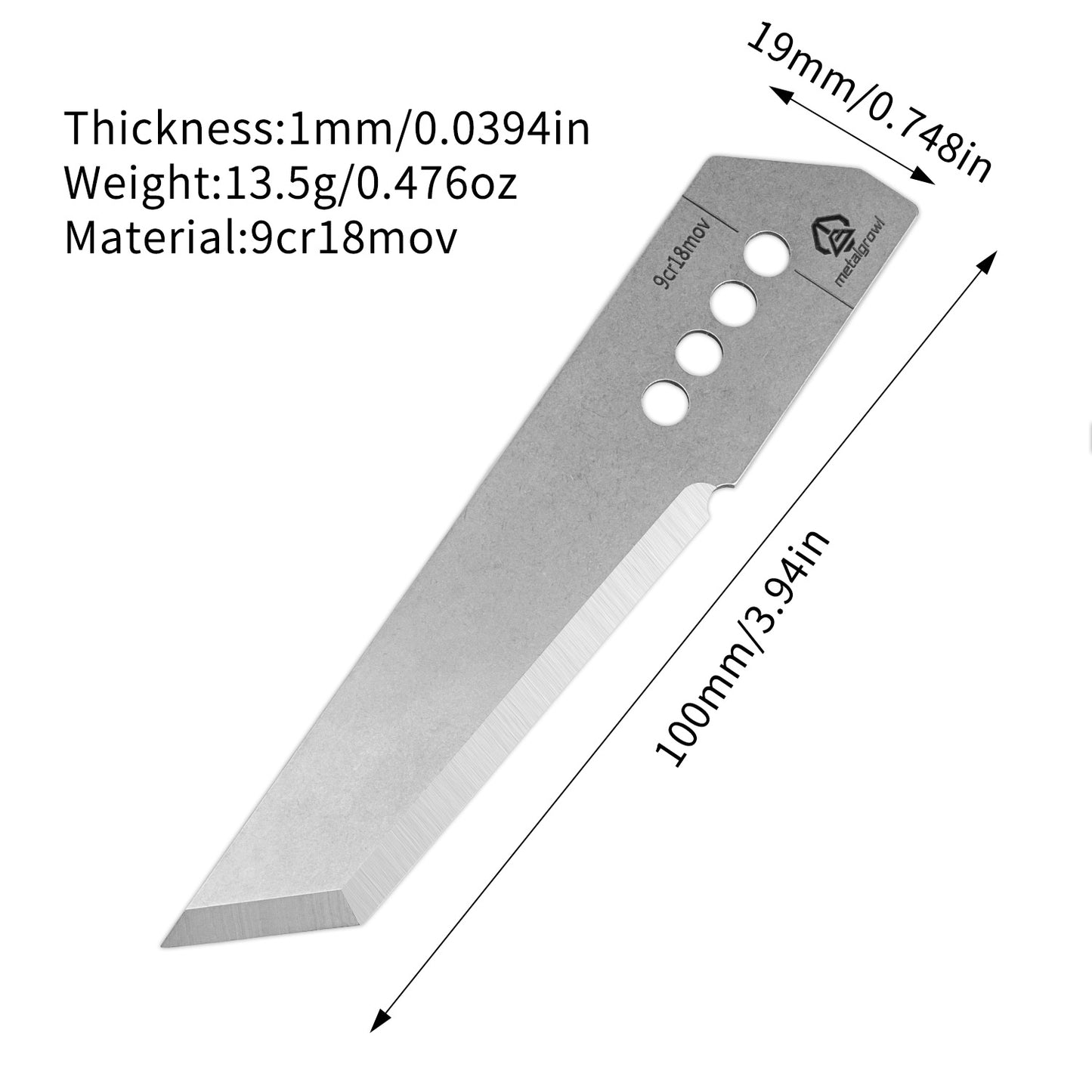 Aluminum alloy utility knife, replaceable blade, carry sharp tools with you, quick opening, free blade, free waterproof packaging box
