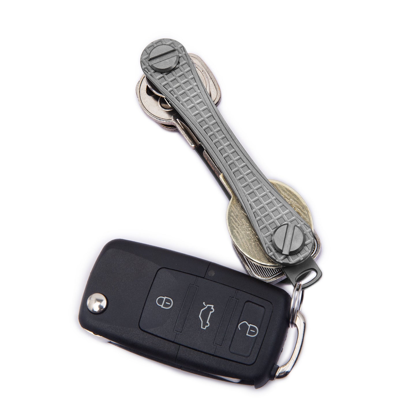 Titanium key organizer DIY hand key clip EDC tool Multi-functional accessories hook key chain