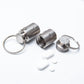 Titanium alloy sealed waterproof travel vial Pill Box Pill jar Outdoor EDC portable emergency life-saving pill bottle