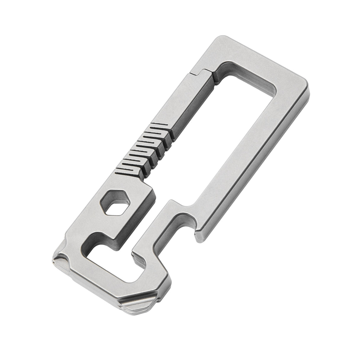 TGZUO Titanium Alloy  Multi Tool EDC Keychain TGWB02 Silvery