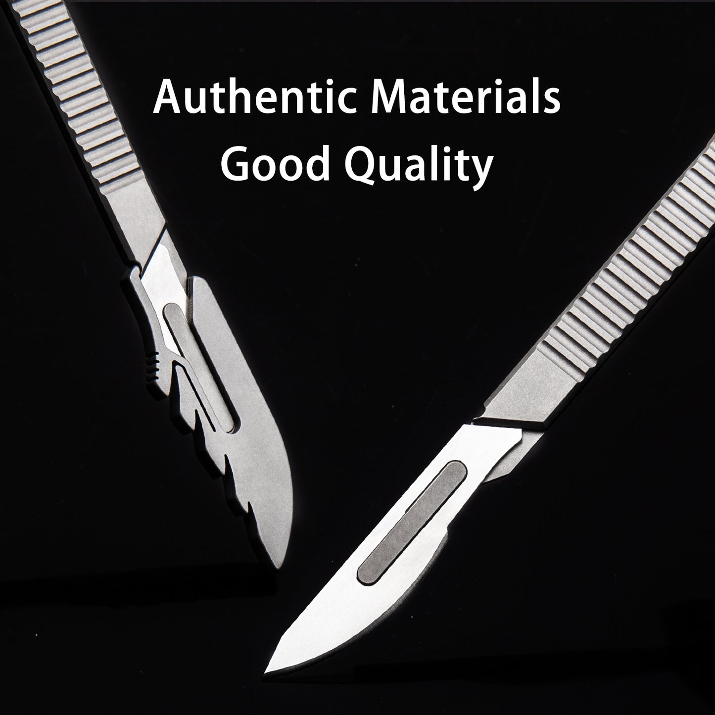 Titanium alloy utility knife straight handle replace 24 blade engraving grafting cutting sharp knife carry express knife