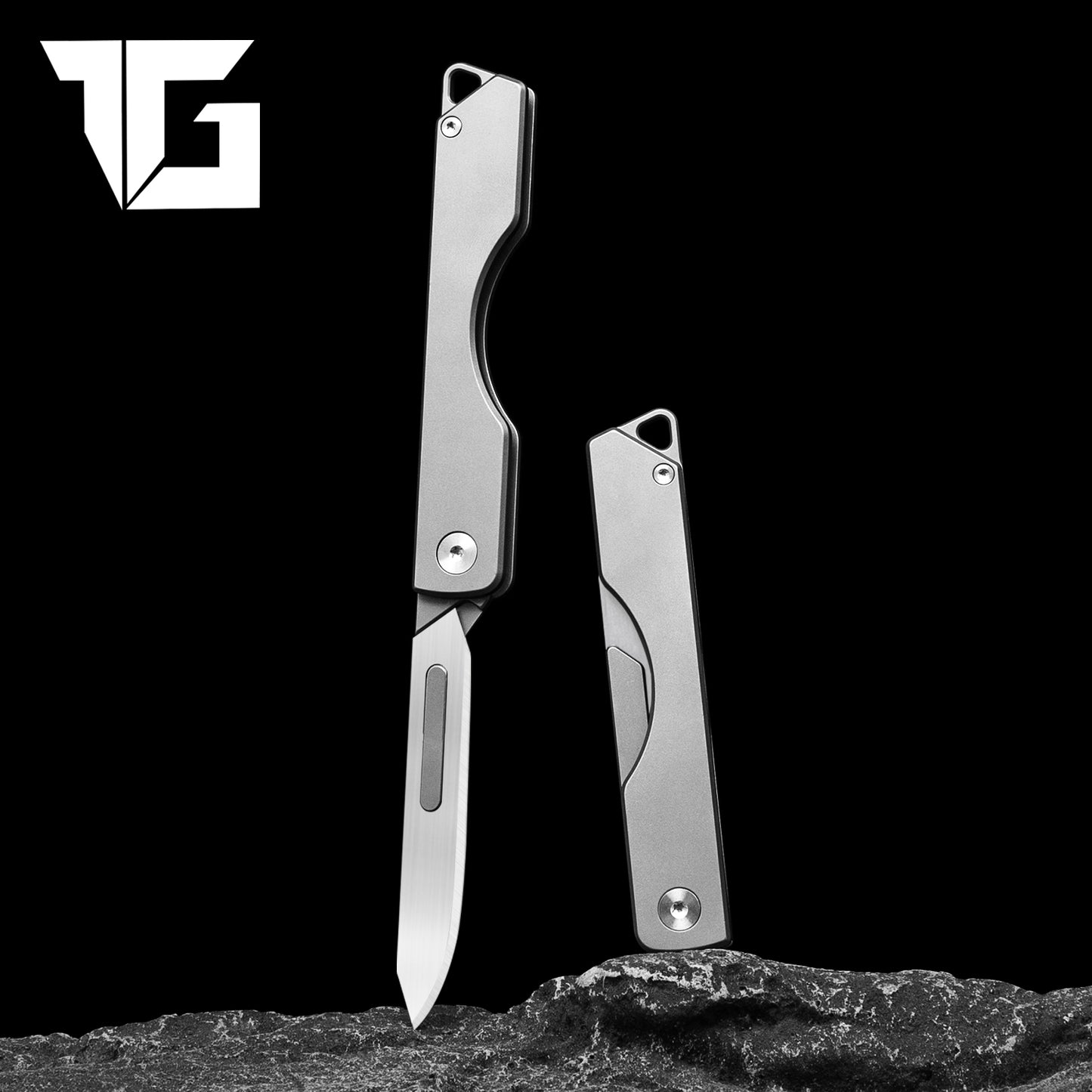 Titanium scalpel Mini folding knife Folding knife Long portable utility knife EDC Express Knife 60 blade