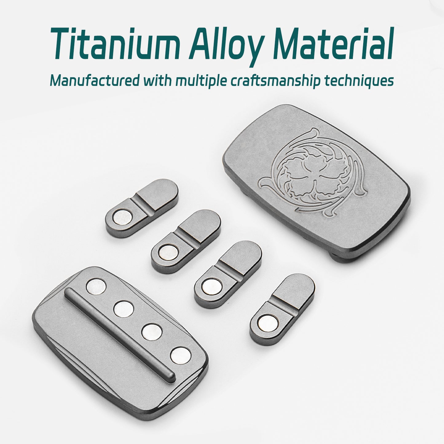 Titanium alloy decompression toy magnet button gift box for both men and women