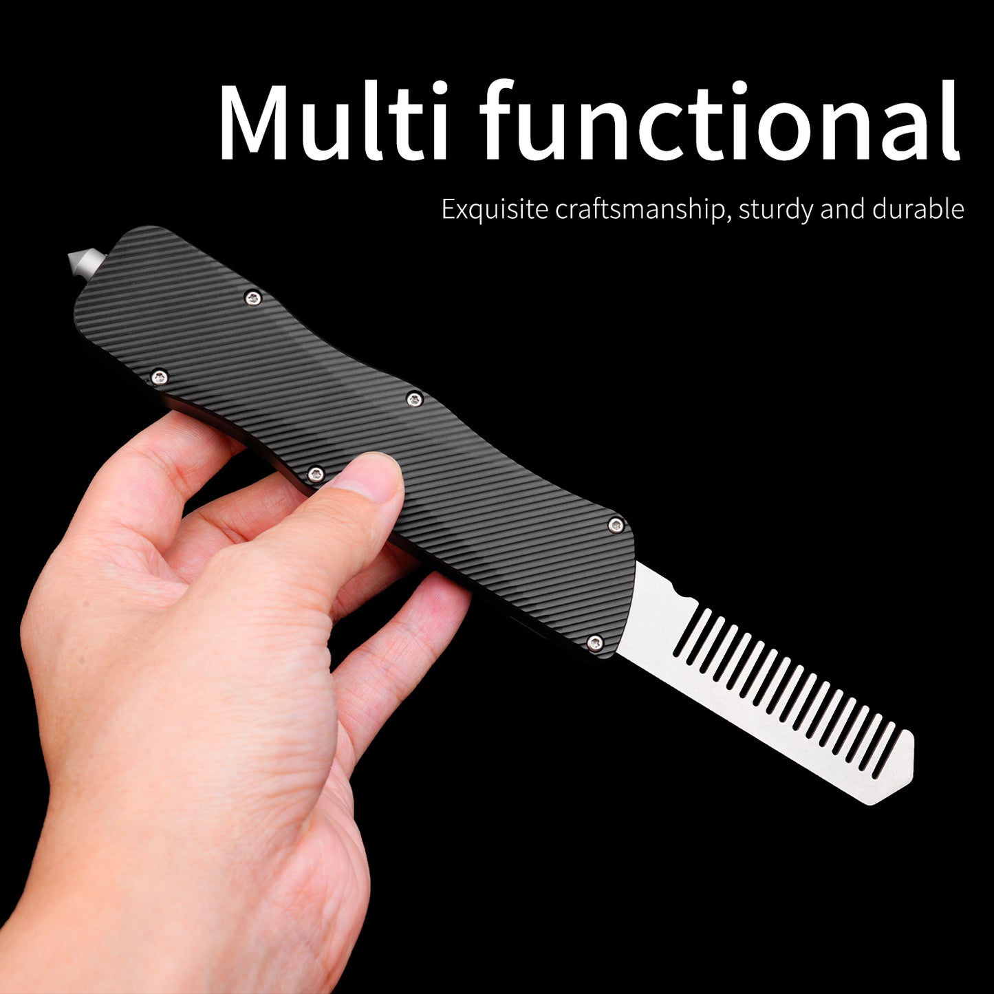 Aluminum alloy utility knife, replaceable blade, carry sharp tools with you, quick opening, free blade, free waterproof packaging box