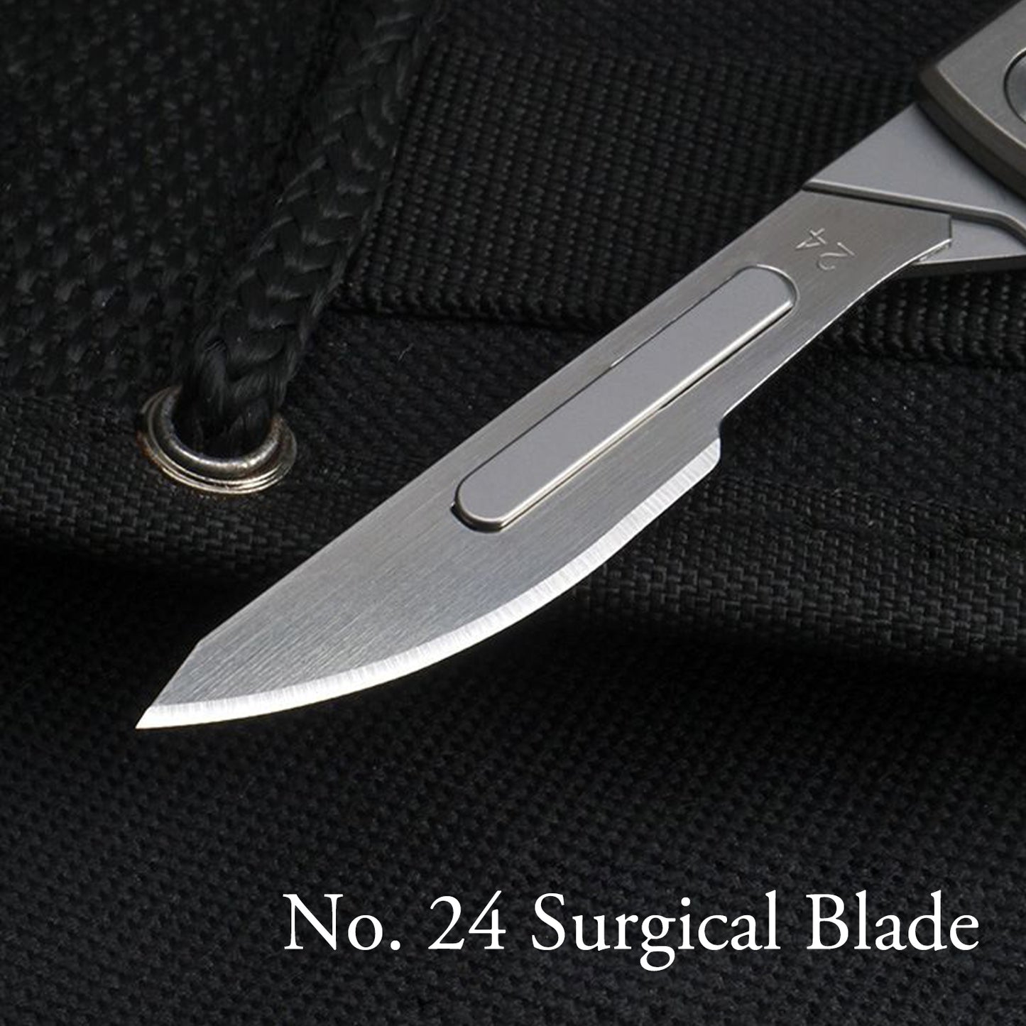 Titanium Folding Pocket Knife Edc Small Scalpel Hunting Knife Utility For Outdoor Box Cutter For Men Women 10pcs #24 Replaceable Carbon Steel Blades Skinning Knives Slim Razor Knife With Frame Lock Survival Camping