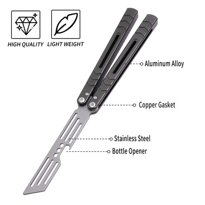 TGZUO 9.76" Professional Precision Practice Gear - Safe Cutter Precision Machined Aluminium Handle (Grey)