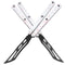 TGZUO Premium Butterfly-Messer-Trainer Aluminium-Griff | LG09 Weiß Rot