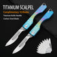 Titanium mini folding knife Utility knife with surgical blade Carving knife Express open box knife Outdoor EDC