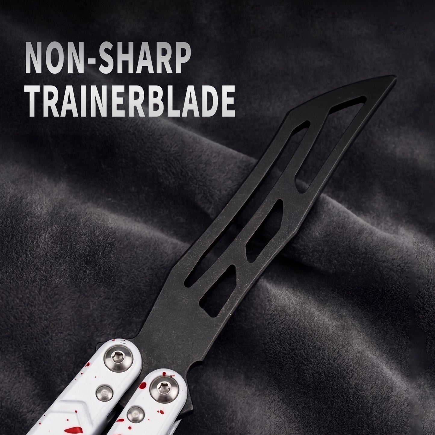 TGZUO 10.16" Professional Bearing Precision Practice Gear - Safe Cutter Precision Machined Aluminium Handle (White Red)