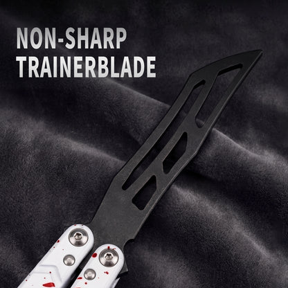 TGZUO 10.16" Professional Bearing Precision Practice Gear - Safe Cutter Precision Machined Aluminium Handle (White Red)