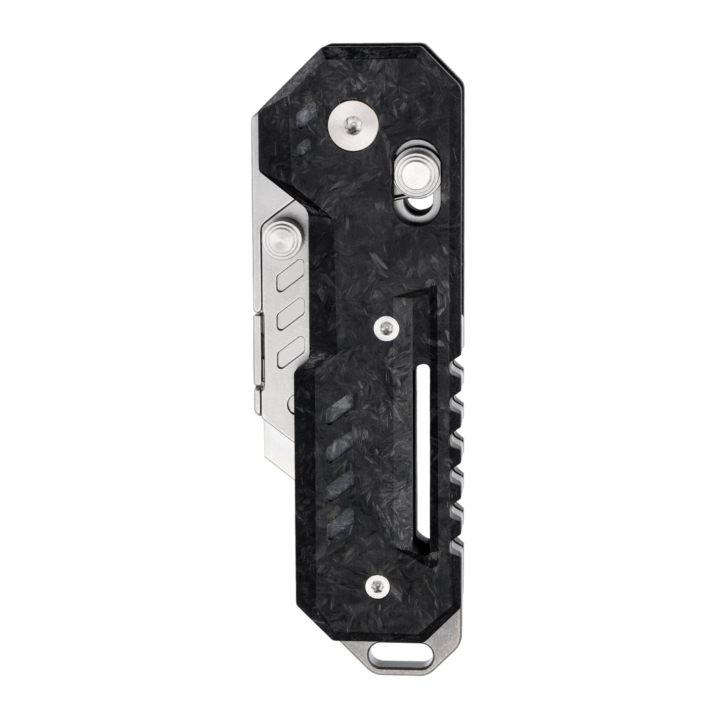 Axis Lock Folding Utility Knife,5.43" With SK2 Steel Razor Blades,Carbon Fiber Handle,Everyday Carry & Outdoor