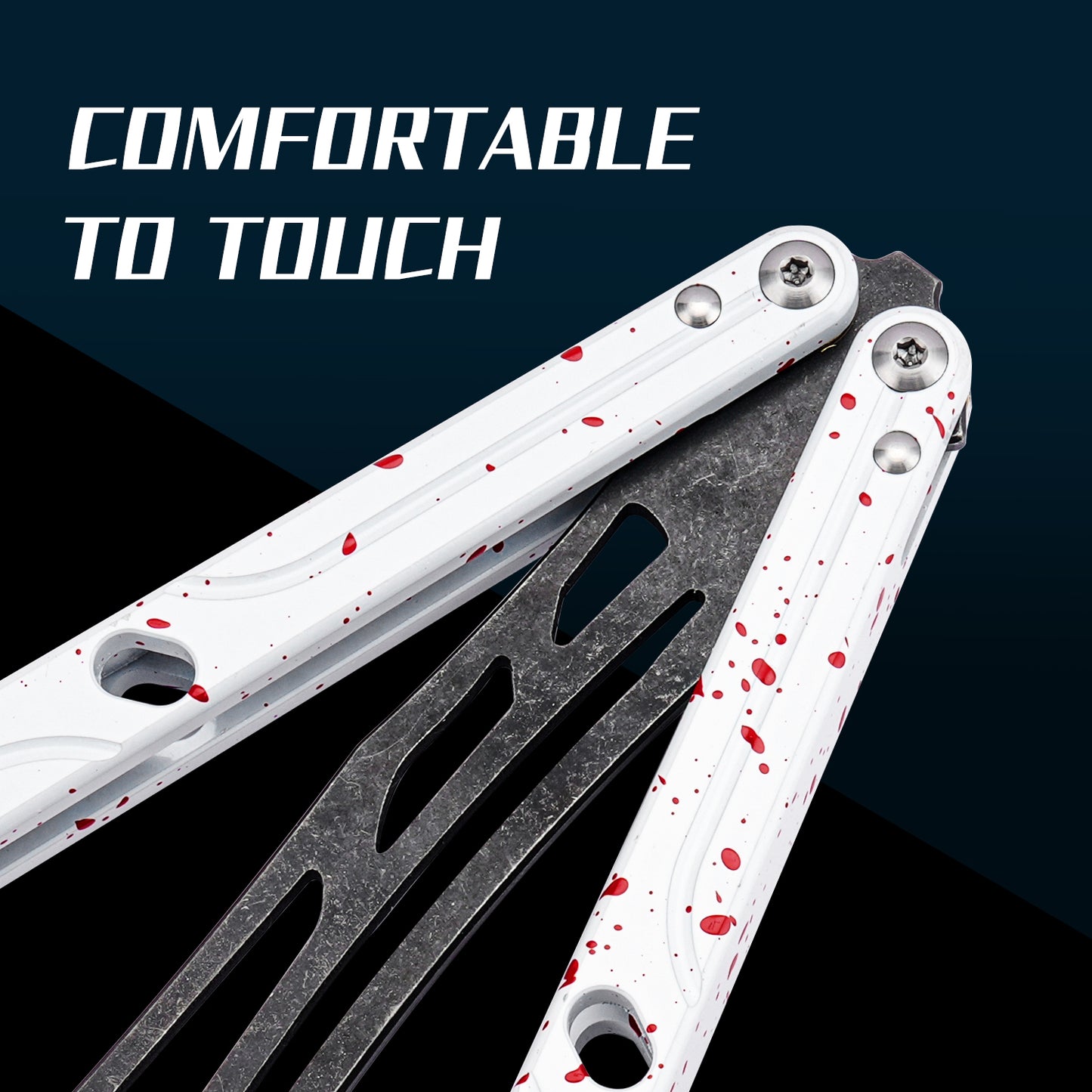 TGZUO 10.16" Professional Bearing Precision Practice Gear - Safe Cutter Precision Machined Aluminium Handle (White Red)
