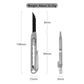 Titanium alloy small EDC retractable box cutter paper knife, can cut fruit open express, free 10 pieces of carbon steel blade