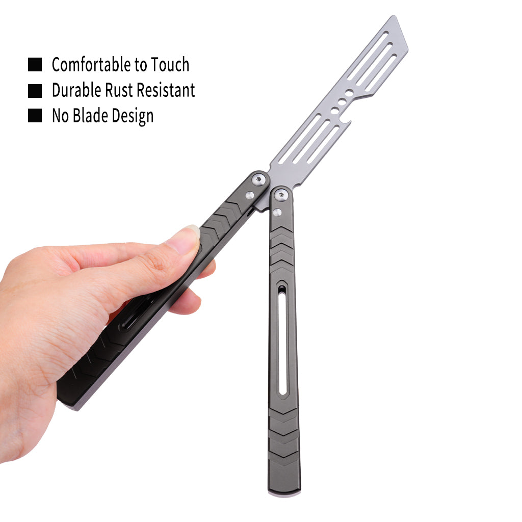 TGZUO 9.76" Professional Precision Practice Gear - Safe Cutter Precision Machined Aluminium Handle (Grey)