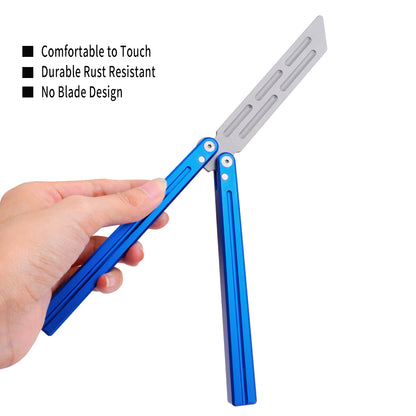 TGZUO 9.76" Professional Bearing Precision Practice Gear - Safe Cutter Precision Machined Aluminium Handle (Blue)