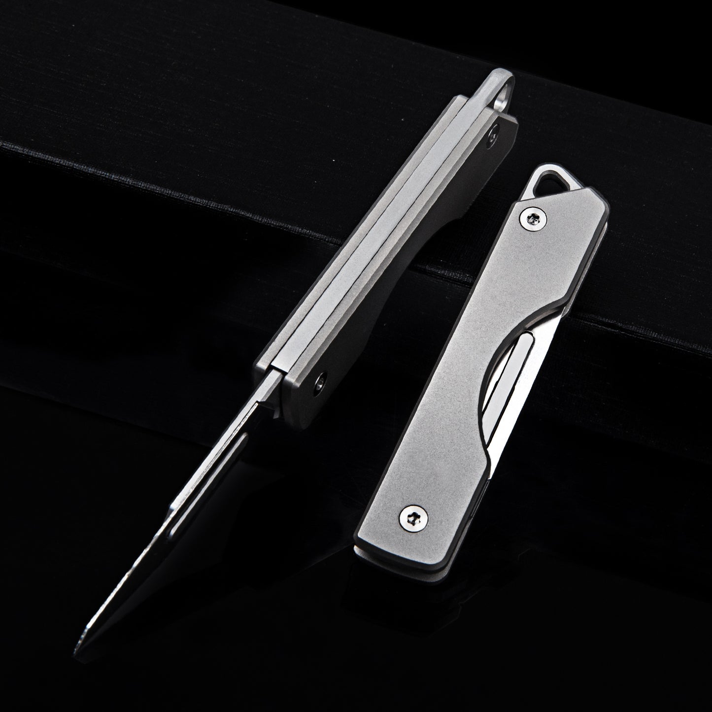 Titanium Mini Knife Portable folding knife with outdoor utility knife Scalpel 11 blade