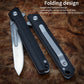 Folding pocket knife G10 Handle Mini EDC Keychain Scalpel Hunting knife Utility with 60 carbon steel blade