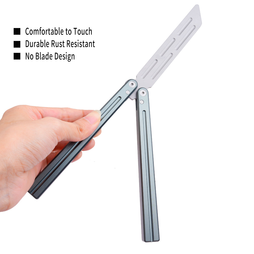 TGZUO 9.76" Professional Bearing Precision Practice Gear - Safe Cutter Precision Machined Aluminium Handle (Grey)