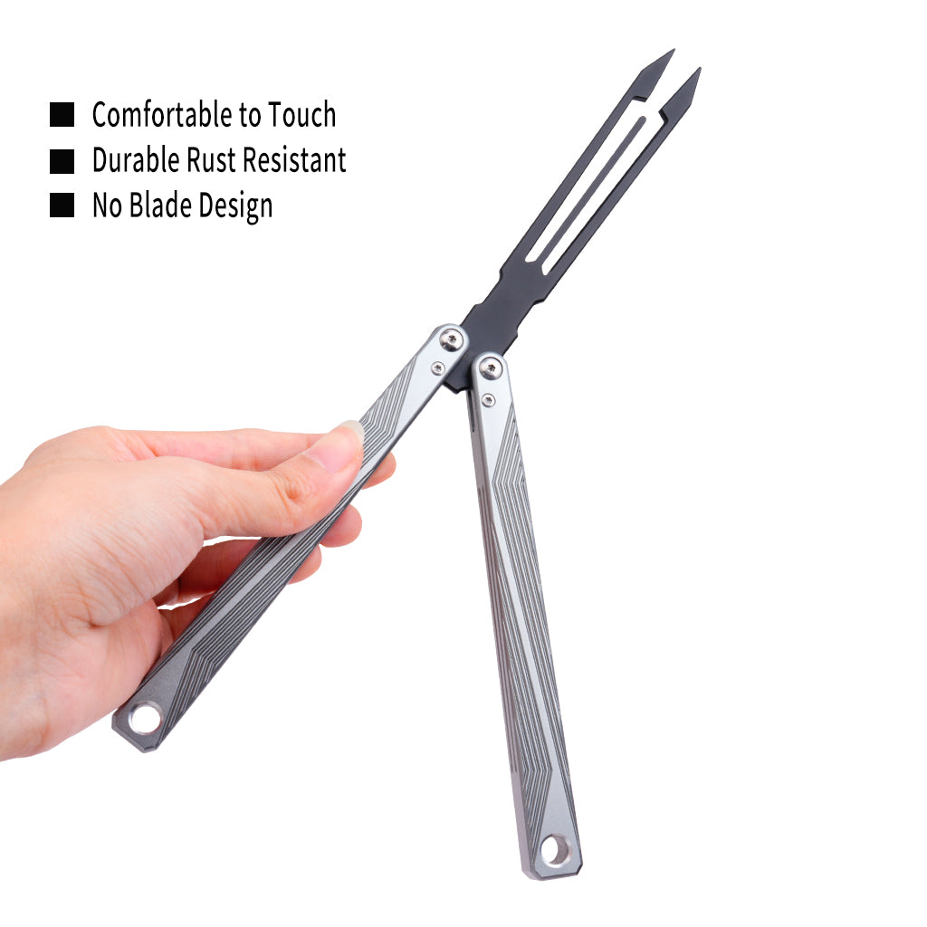 TGZUO 9.84" Professional Precision Practice Gear - Safe Cutter Precision Machined Aluminium Handle (Silvery)