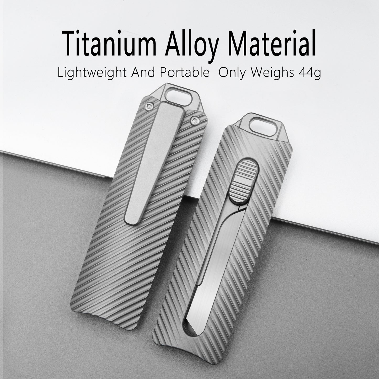 Titanium alloy multifunctional utility knife thickened heavy industrial electrician's knife cable peeling woodworking knife trapezoidal blade