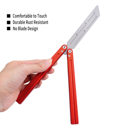TGZUO 9.76" Professional Bearing Precision Practice Gear - Safe Cutter Precision Machined Aluminium Handle (Red)