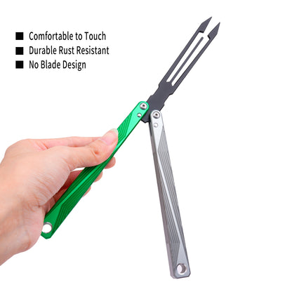 TGZUO 9.84" Professional Precision Practice Gear - Safe Cutter Precision Machined Aluminium Handle (Silvery Green)