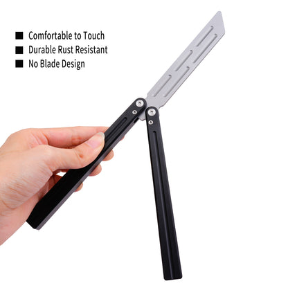 TGZUO 9.76" Professional Bearing Precision Practice Gear - Safe Cutter Precision Machined Aluminium Handle (Black)