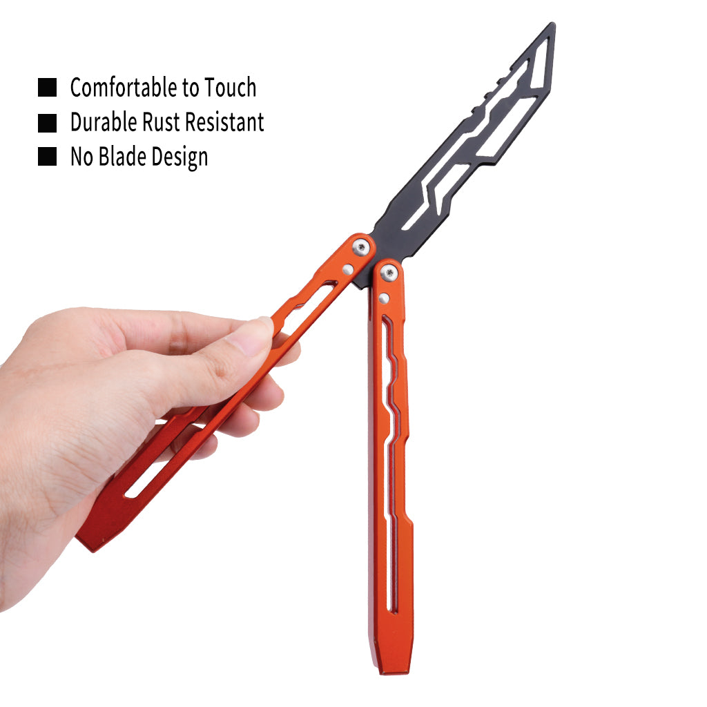 TGZUO 9.84" Professional Precision Practice Gear - Safe Cutter Precision Machined Aluminium Handle (Orange)