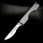 Titanium Folding Pocket Knife Edc Small Scalpel Hunting Knife Utility For Outdoor Box Cutter For Men Women 10pcs #24 Replaceable Carbon Steel Blades Skinning Knives Slim Razor Knife With Frame Lock Survival Camping