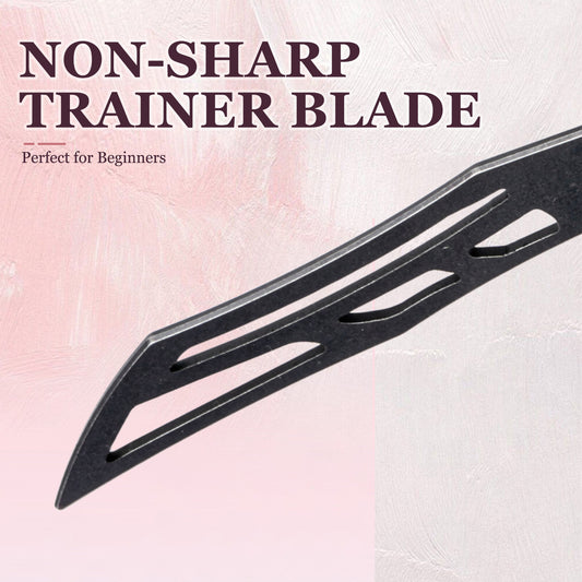 TGZUO Siren Balisong Trainer - Safe Butterfly Knife Practice Tool with Donut High-Temp Baking Paint & T10 Screws