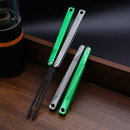TGZUO 9.84" Professional Precision Practice Gear - Safe Cutter Precision Machined Aluminium Handle (Silvery Green)
