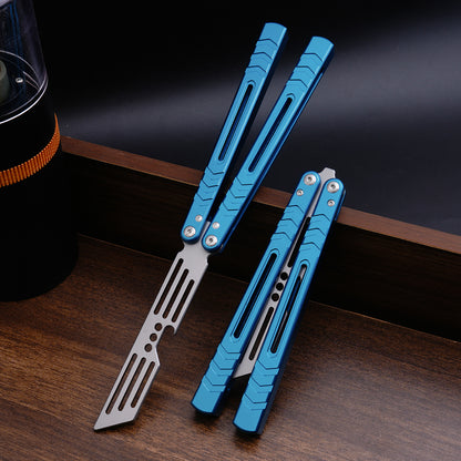 TGZUO 9.76" Professional Precision Practice Gear - Safe Cutter Precision Machined Aluminium Handle (Blue)