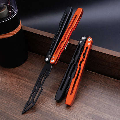TGZUO 9.84" Professional Precision Practice Gear - Safe Cutter Precision Machined Aluminium Handle (Orange Black)