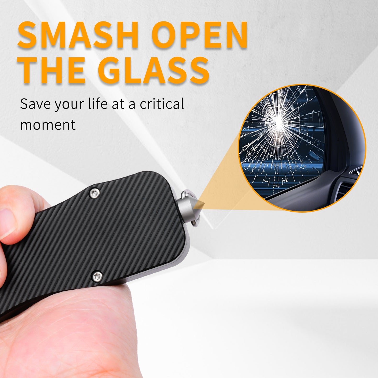 TGZUO Heavy-Duty Retractable Utility Tool - 5cr15mov Cutter & Precision Machined Aluminum Handle(Black)