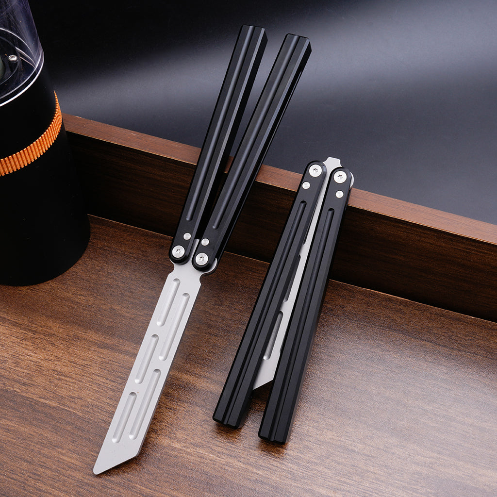 TGZUO 9.76" Professional Bearing Precision Practice Gear - Safe Cutter Precision Machined Aluminium Handle (Black)