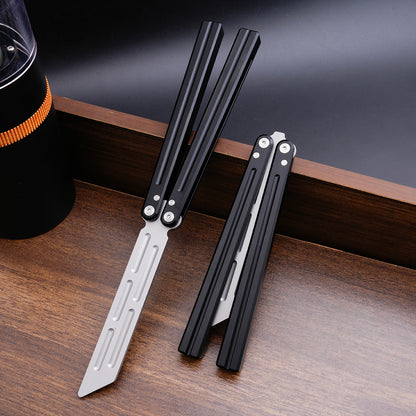 TGZUO 9.76" Professional Bearing Precision Practice Gear - Safe Cutter Precision Machined Aluminium Handle (Black)